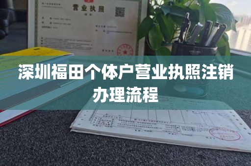 深圳福田个体户营业执照注销办理流程