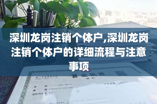 深圳龙岗注销个体户,深圳龙岗注销个体户的详细流程与注意事项