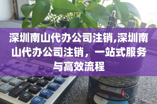 深圳南山代办公司注销,深圳南山代办公司注销，一站式服务与高效流程