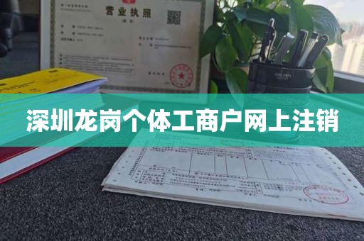 深圳龙岗个体工商户网上注销