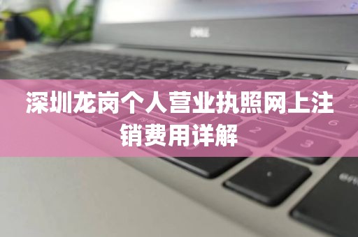 深圳龙岗个人营业执照网上注销费用详解