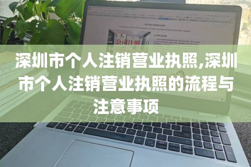 深圳市个人注销营业执照,深圳市个人注销营业执照的流程与注意事项