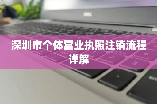 深圳市个体营业执照注销流程详解
