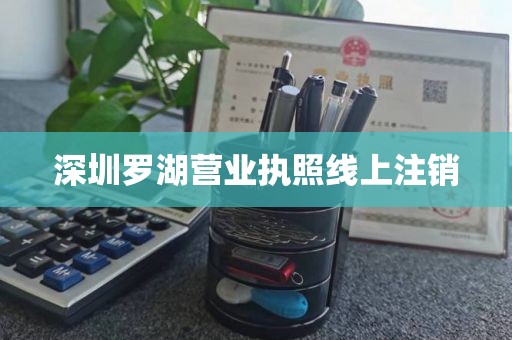 深圳罗湖营业执照线上注销