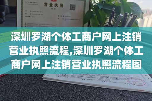 深圳罗湖个体工商户网上注销营业执照流程,深圳罗湖个体工商户网上注销营业执照流程图