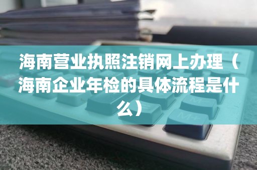 海南营业执照注销网上办理（海南企业年检的具体流程是什么）