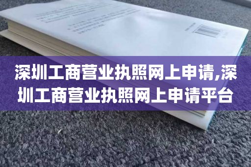 深圳工商营业执照网上申请,深圳工商营业执照网上申请平台