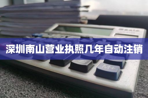 深圳南山营业执照几年自动注销