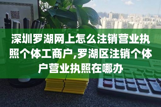 深圳罗湖网上怎么注销营业执照个体工商户,罗湖区注销个体户营业执照在哪办
