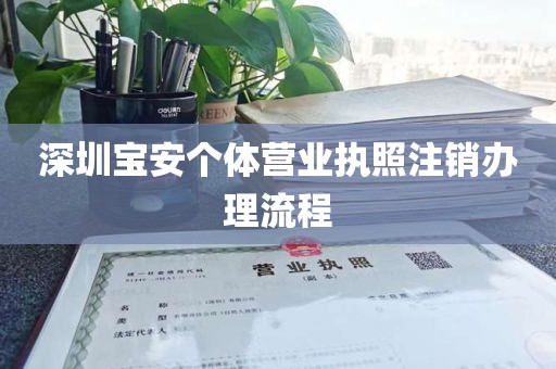 深圳宝安个体营业执照注销办理流程