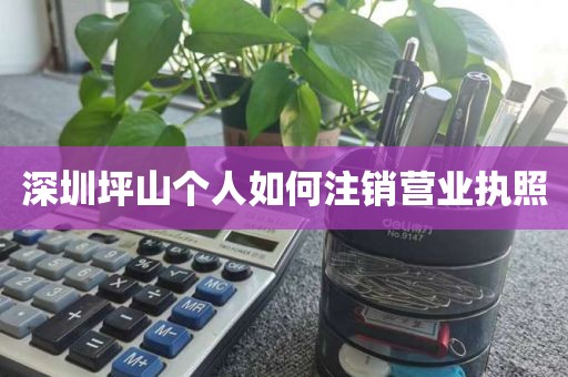 深圳坪山个人如何注销营业执照