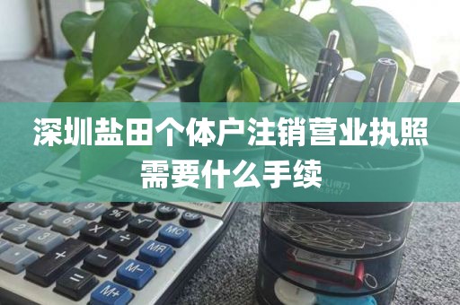 深圳盐田个体户注销营业执照需要什么手续