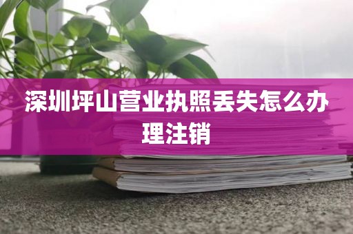深圳坪山营业执照丢失怎么办理注销