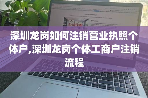 深圳龙岗如何注销营业执照个体户,深圳龙岗个体工商户注销流程