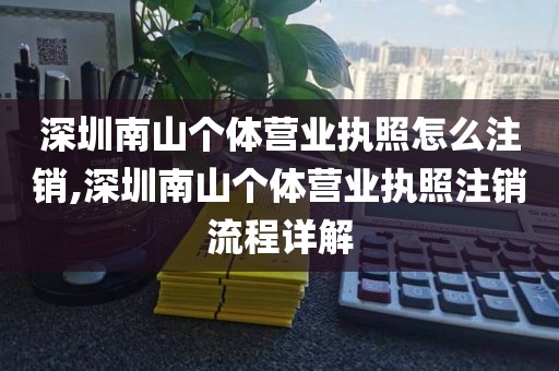深圳南山个体营业执照怎么注销,深圳南山个体营业执照注销流程详解