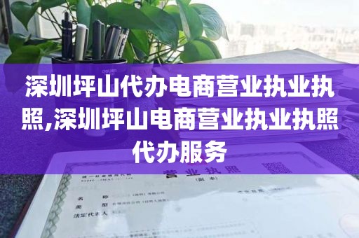 深圳坪山代办电商营业执业执照,深圳坪山电商营业执业执照代办服务