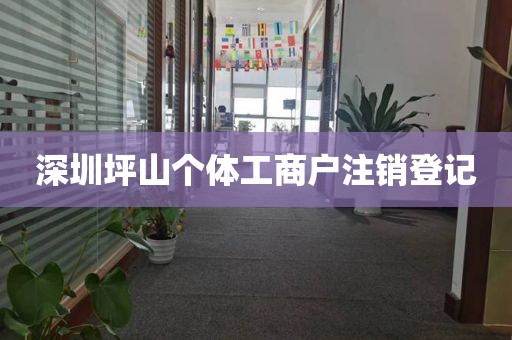 深圳坪山个体工商户注销登记