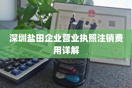 深圳盐田企业营业执照注销费用详解