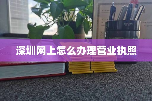 深圳网上怎么办理营业执照