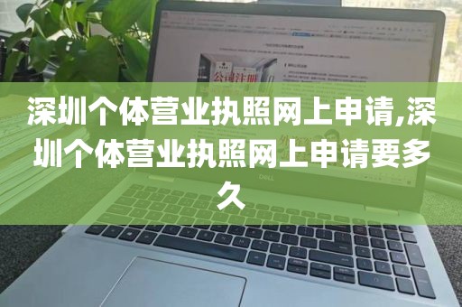 深圳个体营业执照网上申请,深圳个体营业执照网上申请要多久