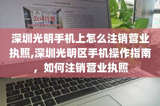 深圳光明手机上怎么注销营业执照,深圳光明区手机操作指南，如何注销营业执照