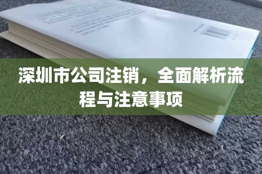深圳市公司注销，全面解析流程与注意事项