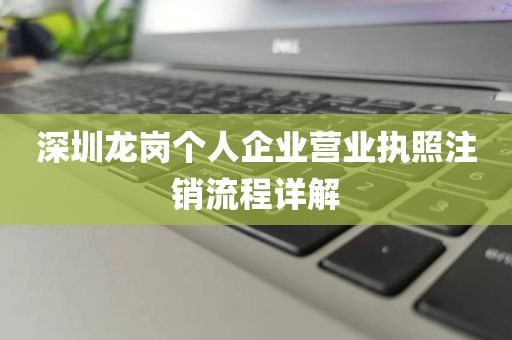 深圳龙岗个人企业营业执照注销流程详解