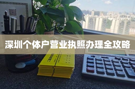 深圳个体户营业执照办理全攻略