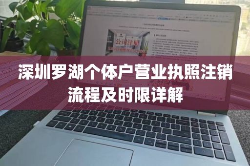 深圳罗湖个体户营业执照注销流程及时限详解