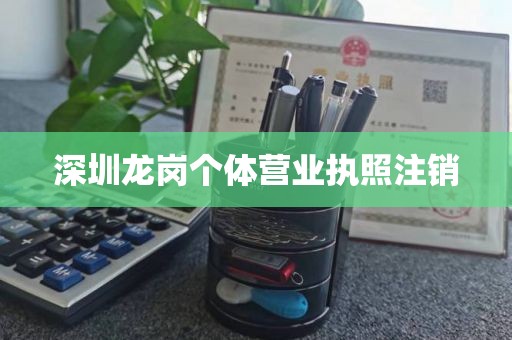 深圳龙岗个体营业执照注销