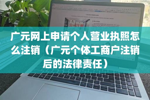 广元网上申请个人营业执照怎么注销（广元个体工商户注销后的法律责任）