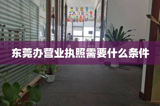 东莞办营业执照需要什么条件