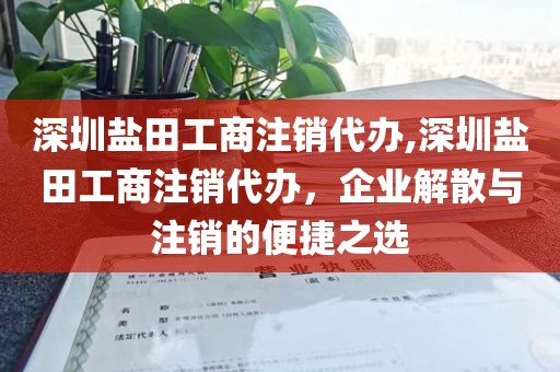 深圳盐田工商注销代办,深圳盐田工商注销代办，企业解散与注销的便捷之选
