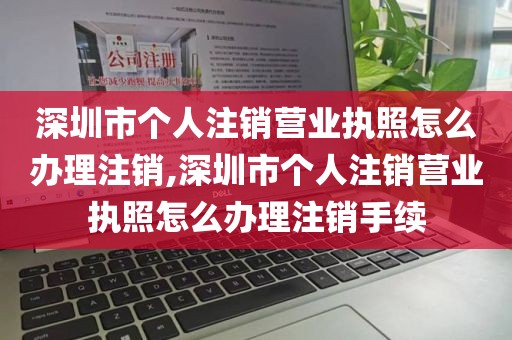深圳市个人注销营业执照怎么办理注销,深圳市个人注销营业执照怎么办理注销手续