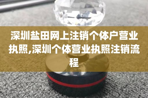 深圳盐田网上注销个体户营业执照,深圳个体营业执照注销流程