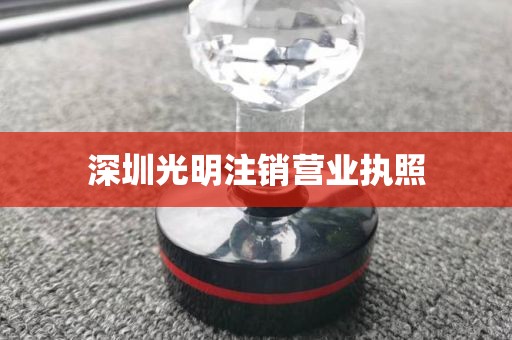 深圳光明注销营业执照