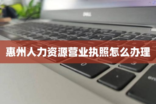惠州人力资源营业执照怎么办理