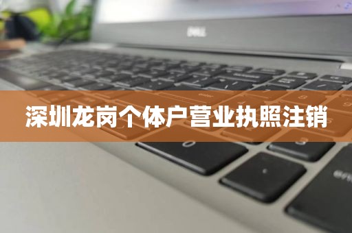 深圳龙岗个体户营业执照注销
