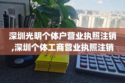 深圳光明个体户营业执照注销,深圳个体工商营业执照注销