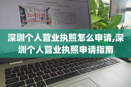 深圳个人营业执照怎么申请,深圳个人营业执照申请指南