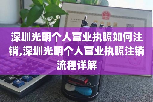 深圳光明个人营业执照如何注销,深圳光明个人营业执照注销流程详解