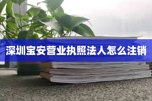 深圳宝安营业执照法人怎么注销