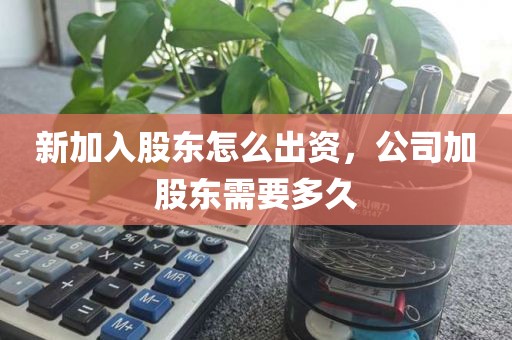 新加入股东怎么出资，公司加股东需要多久