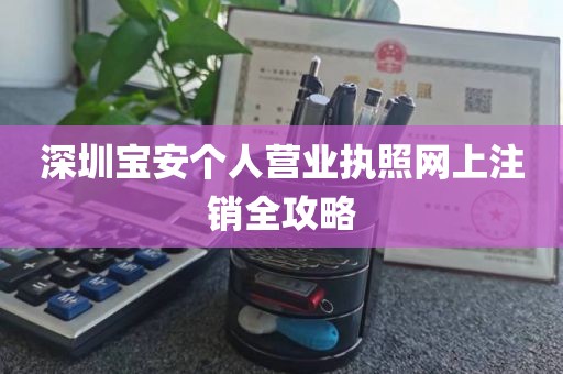 深圳宝安个人营业执照网上注销全攻略