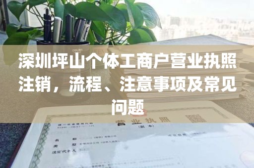 深圳坪山个体工商户营业执照注销，流程、注意事项及常见问题