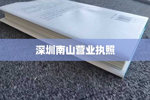 深圳南山营业执照