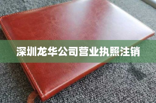 深圳龙华公司营业执照注销
