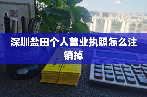 深圳盐田个人营业执照怎么注销掉