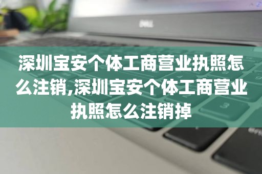 深圳宝安个体工商营业执照怎么注销,深圳宝安个体工商营业执照怎么注销掉