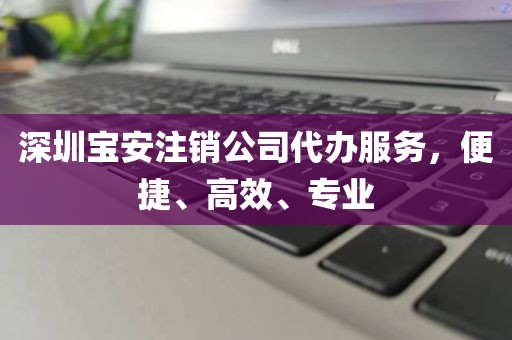 深圳宝安注销公司代办服务，便捷、高效、专业